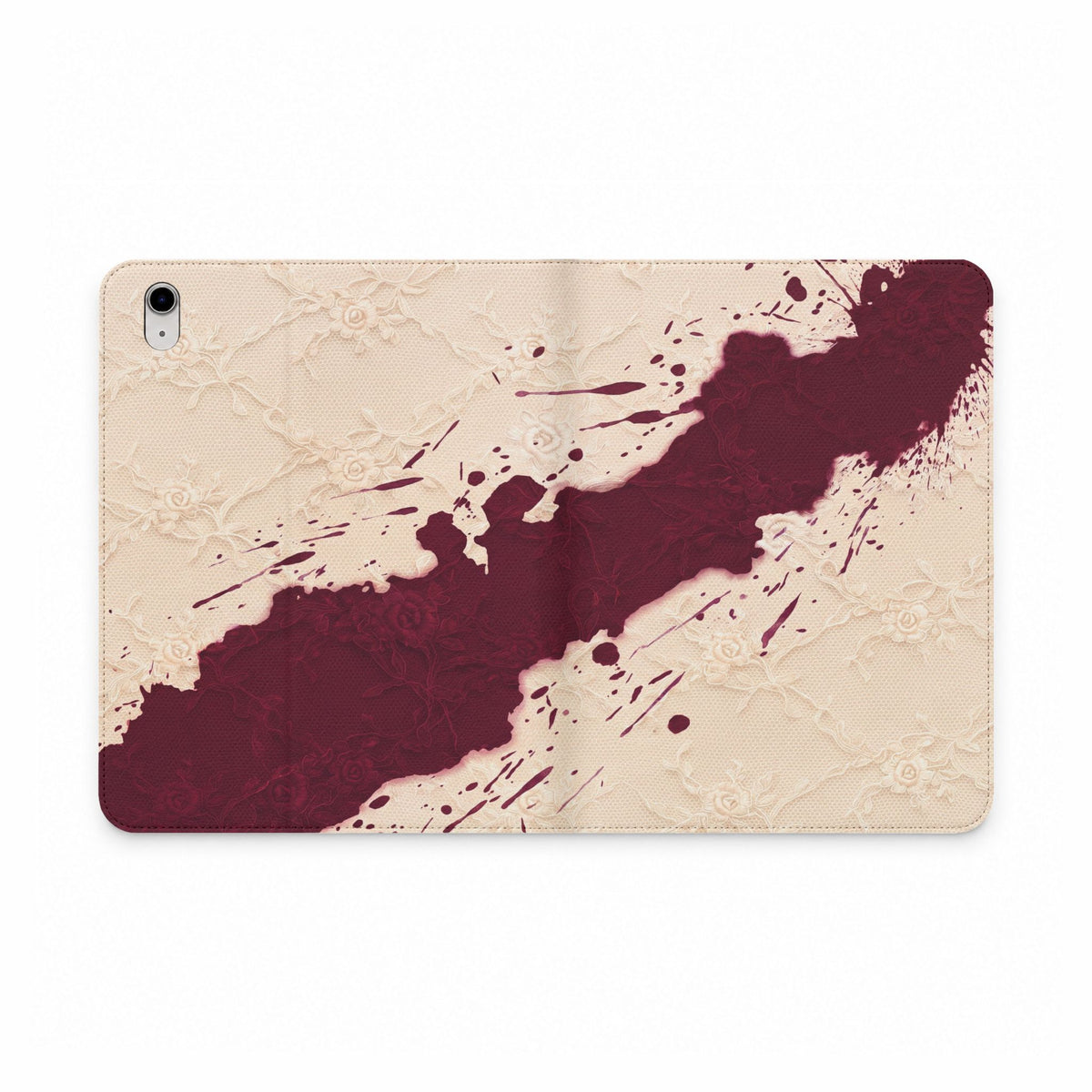 Wine Stained Lace iPad Case