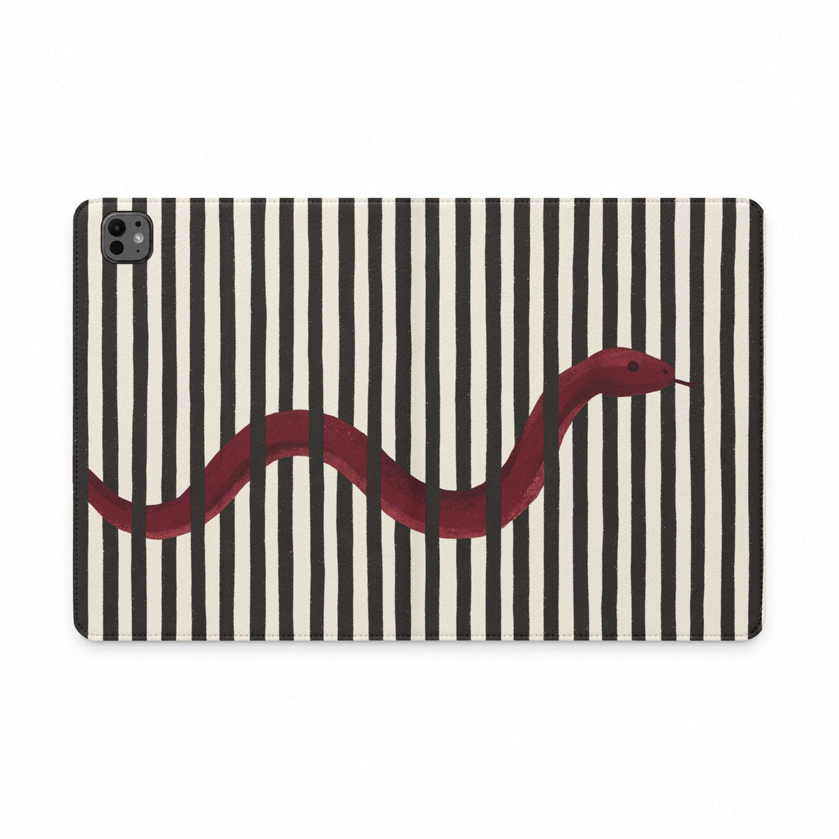 Red Snake Stripes iPad Case
