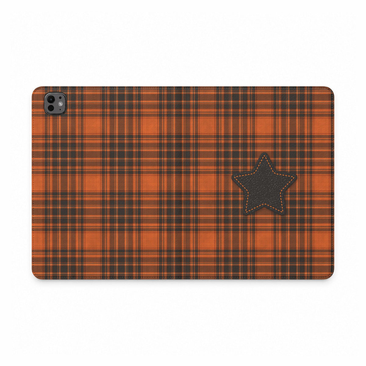 Tartan Leather Star iPad Case