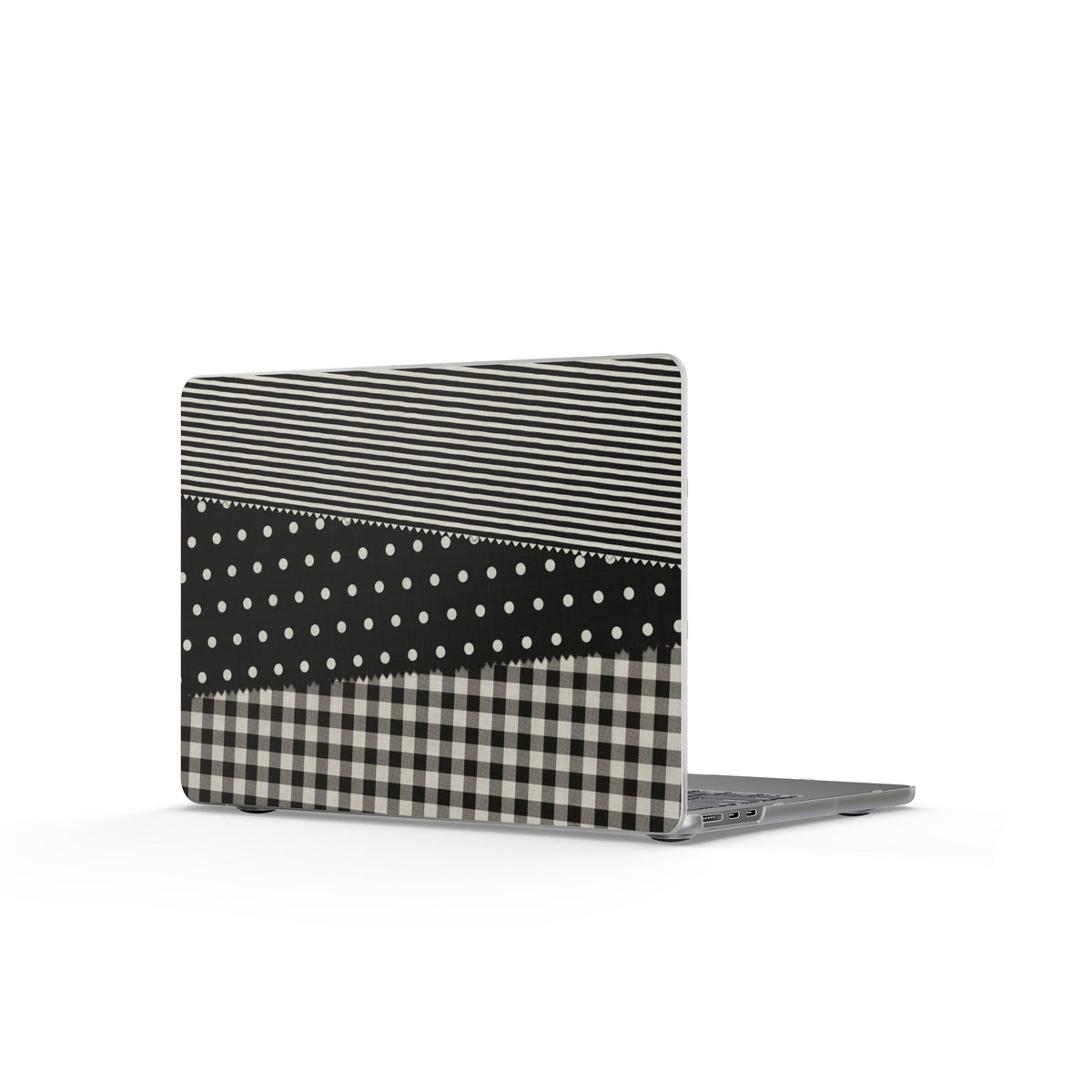 Textile Swatches Black MacBook Case