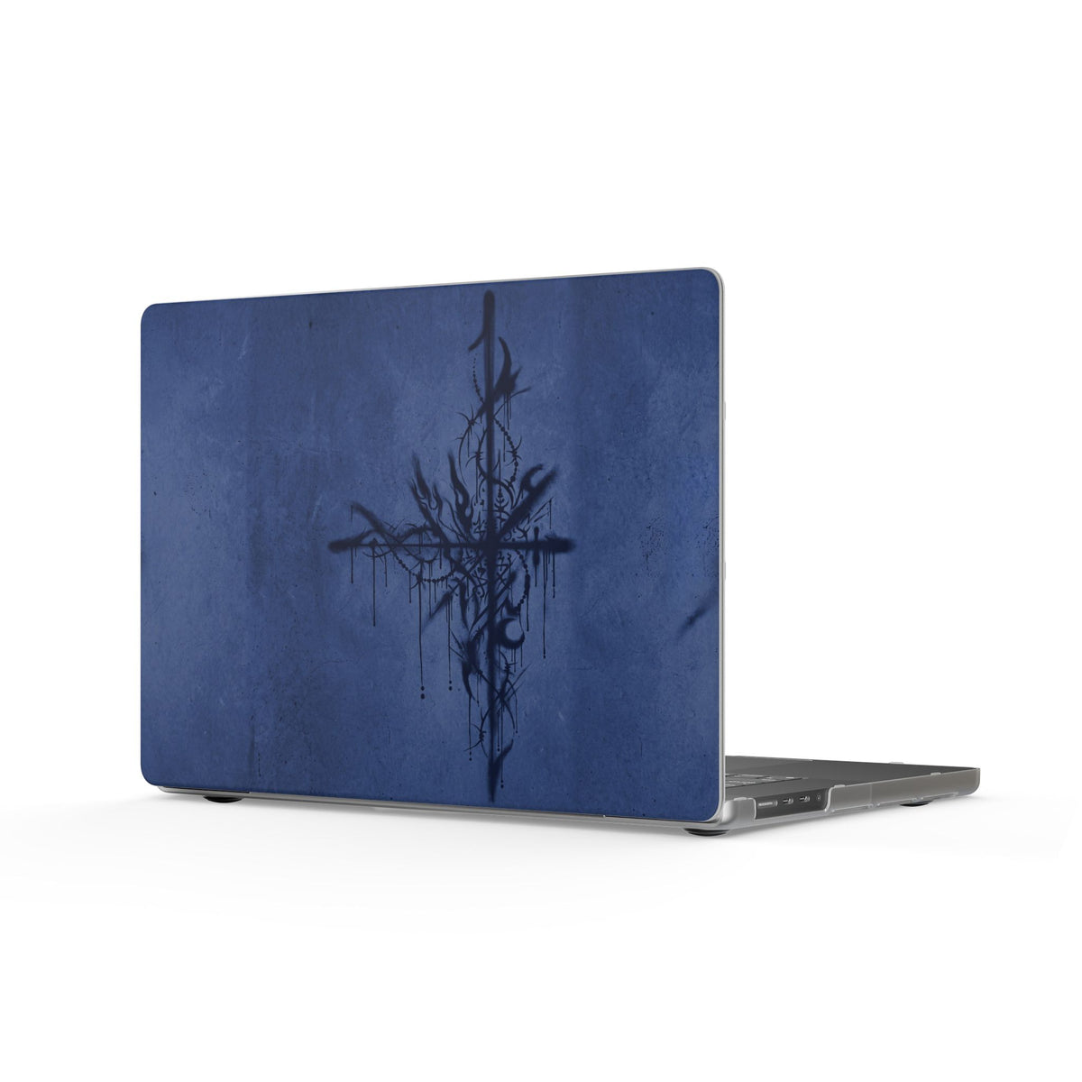 Graffiti Sigil Navy MacBook Case