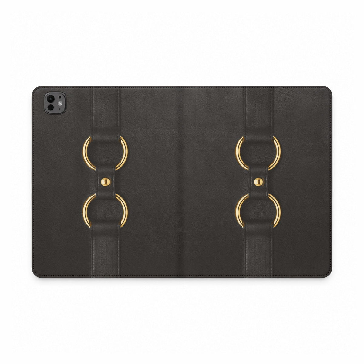Double Ring Black Gold iPad Case