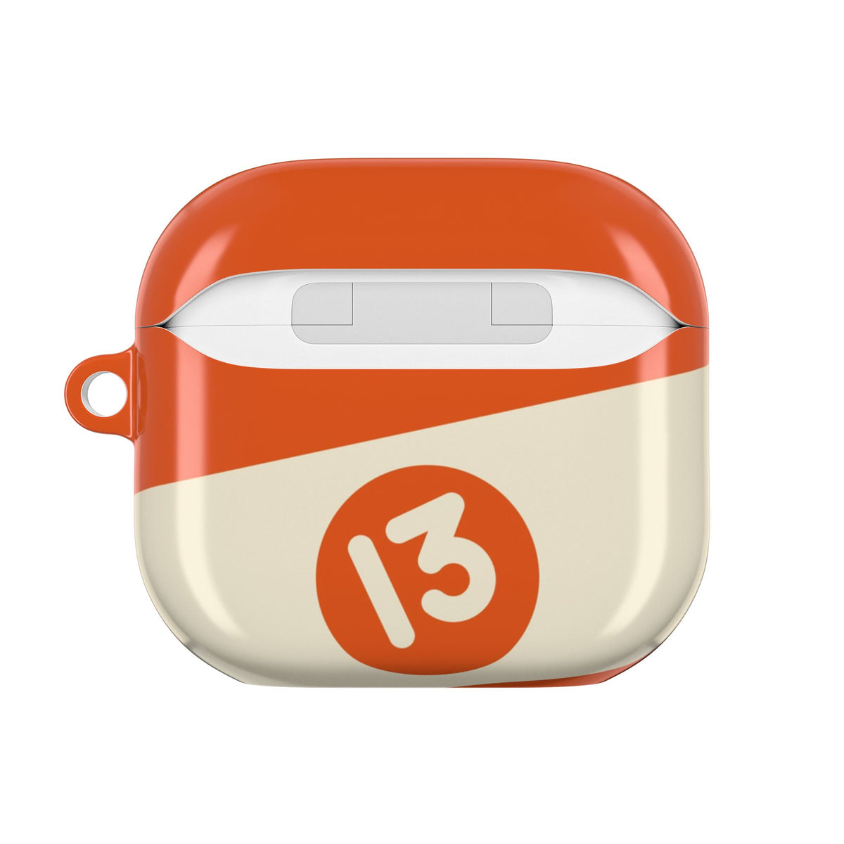 13 Ball Orange AirPods Case back