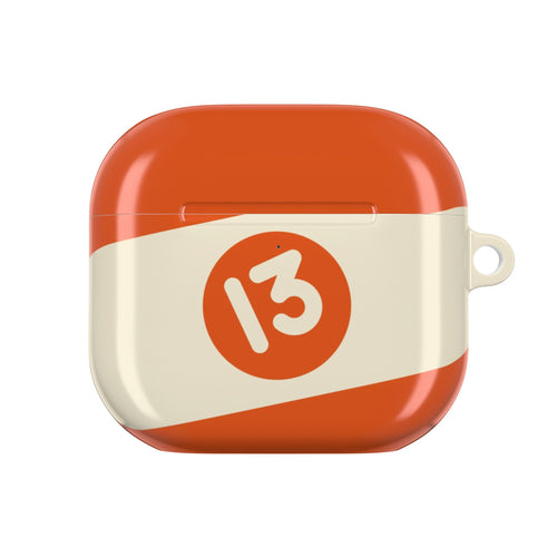 13 Ball Orange AirPods Case front