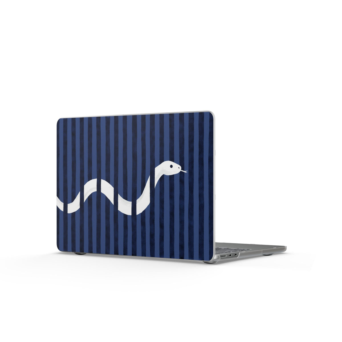 Navy Snake Stripes MacBook Case