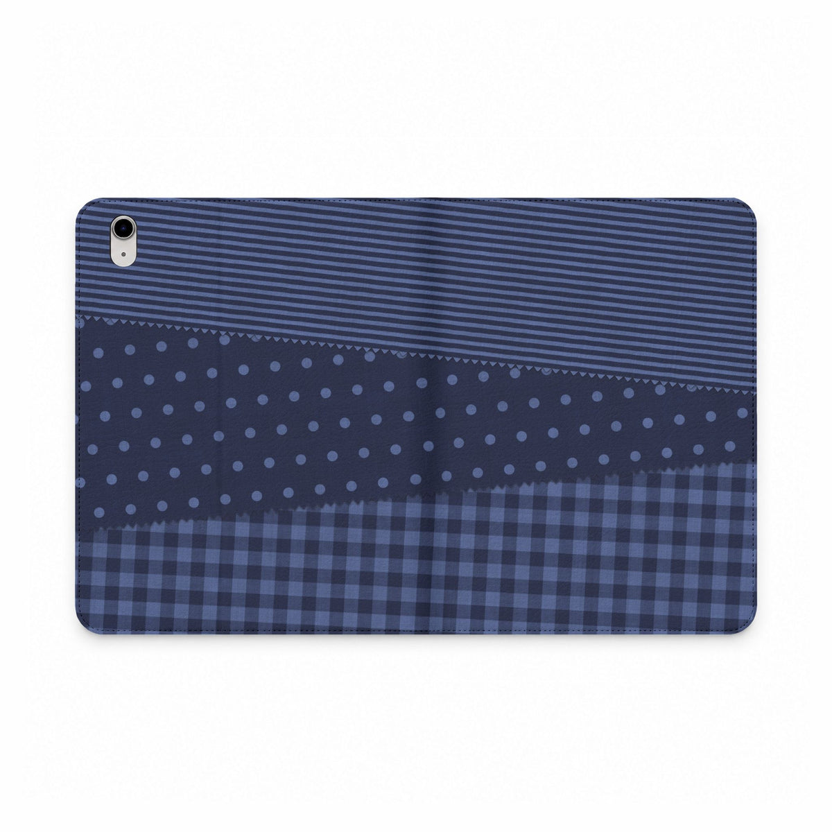 Textile Swatches Navy iPad Case