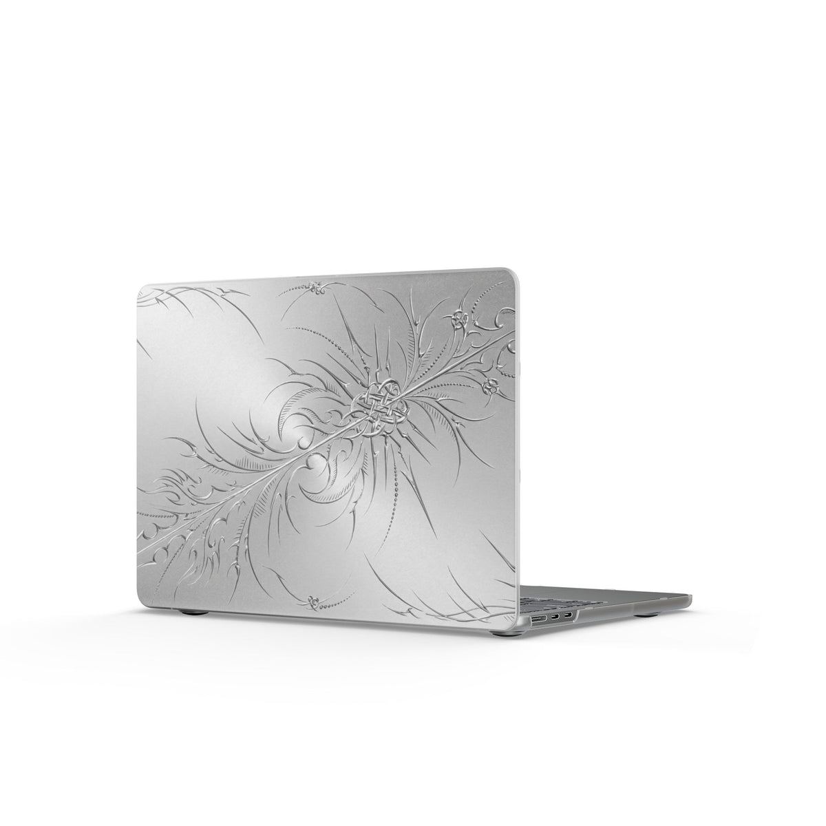 Etched Sigil Silver MacBook Case
