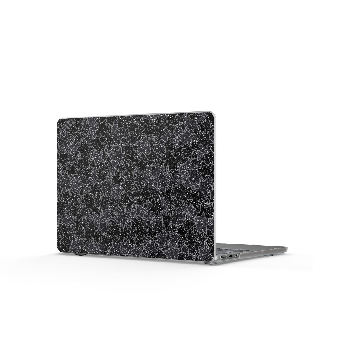 Star Stickers Black MacBook Case