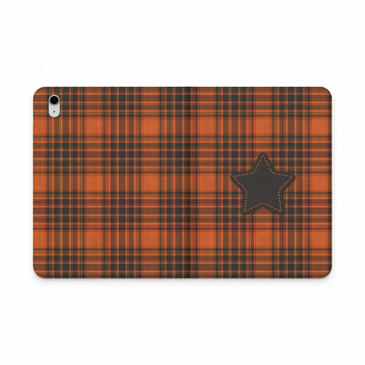 Tartan Leather Star iPad Case