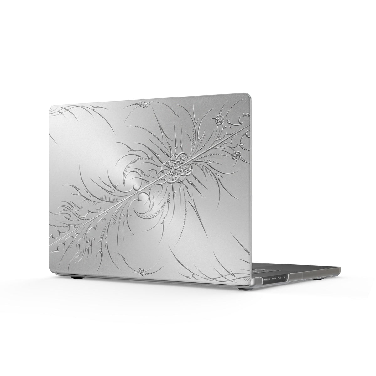 Etched Sigil Silver MacBook Case