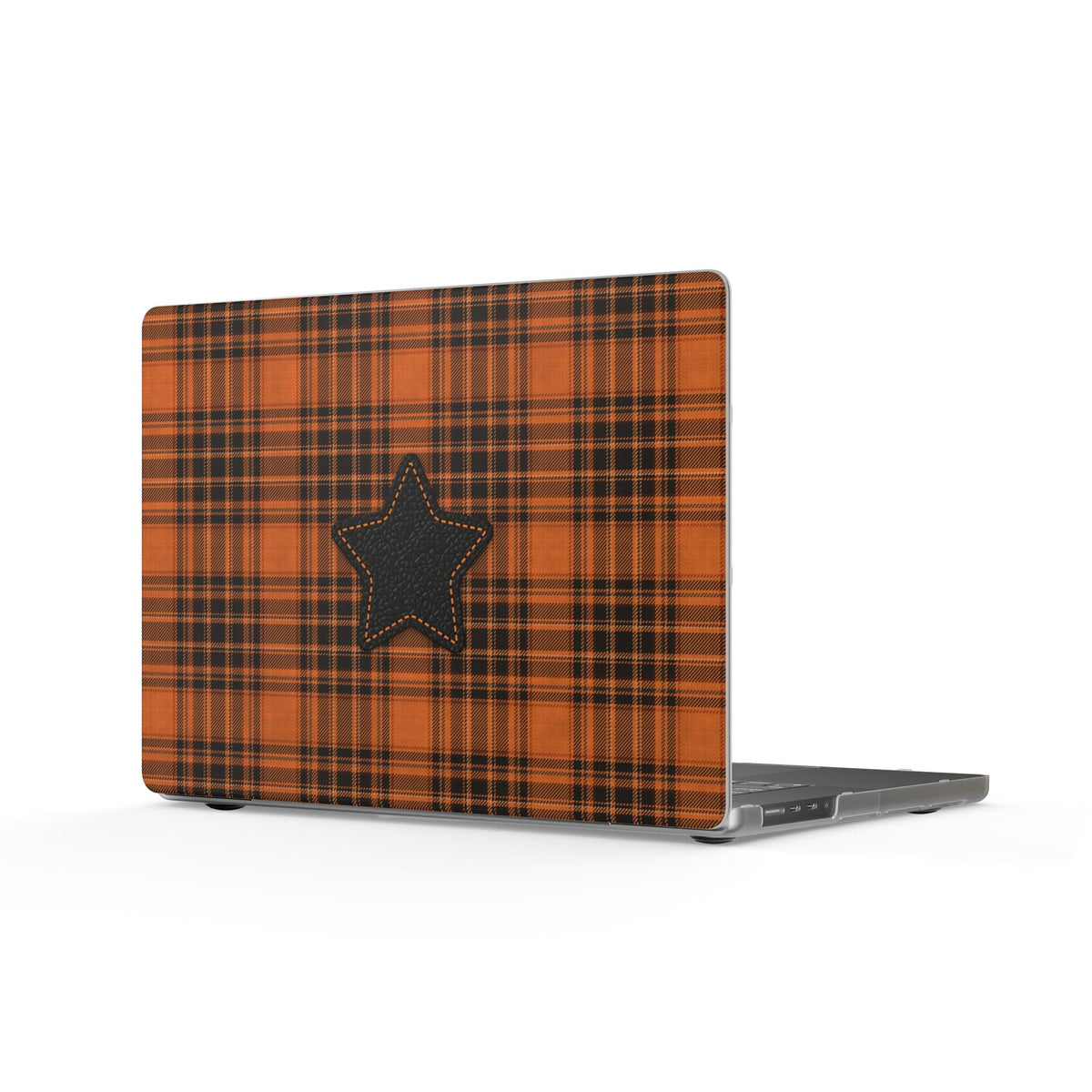 Tartan Leather Star MacBook Case