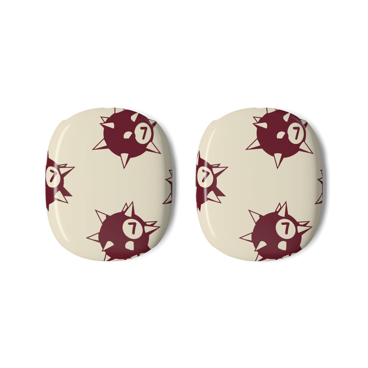 Spiky 7 Balls Burgundy AirPods Max Case