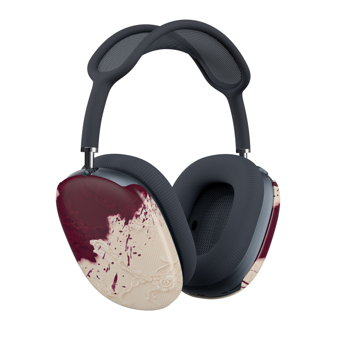 Wine Stained Lace AirPods Max Case