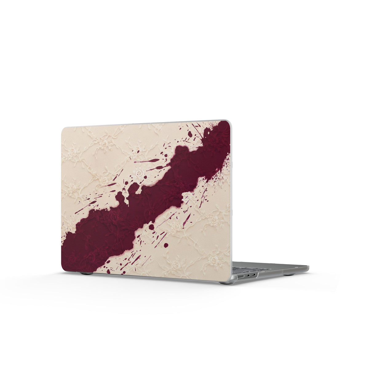 Wine Stained Lace MacBook Case
