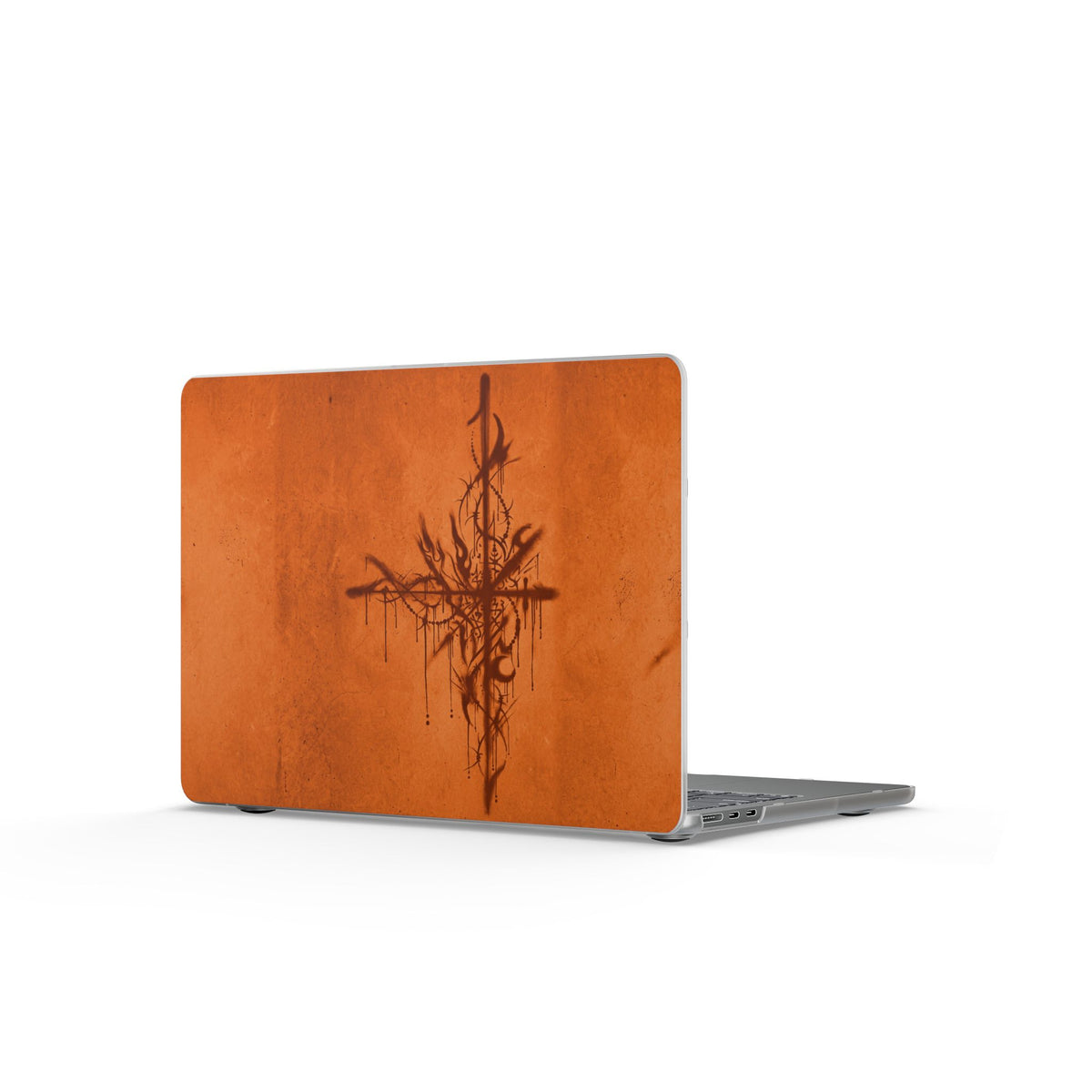 Graffiti Sigil Orange MacBook Case