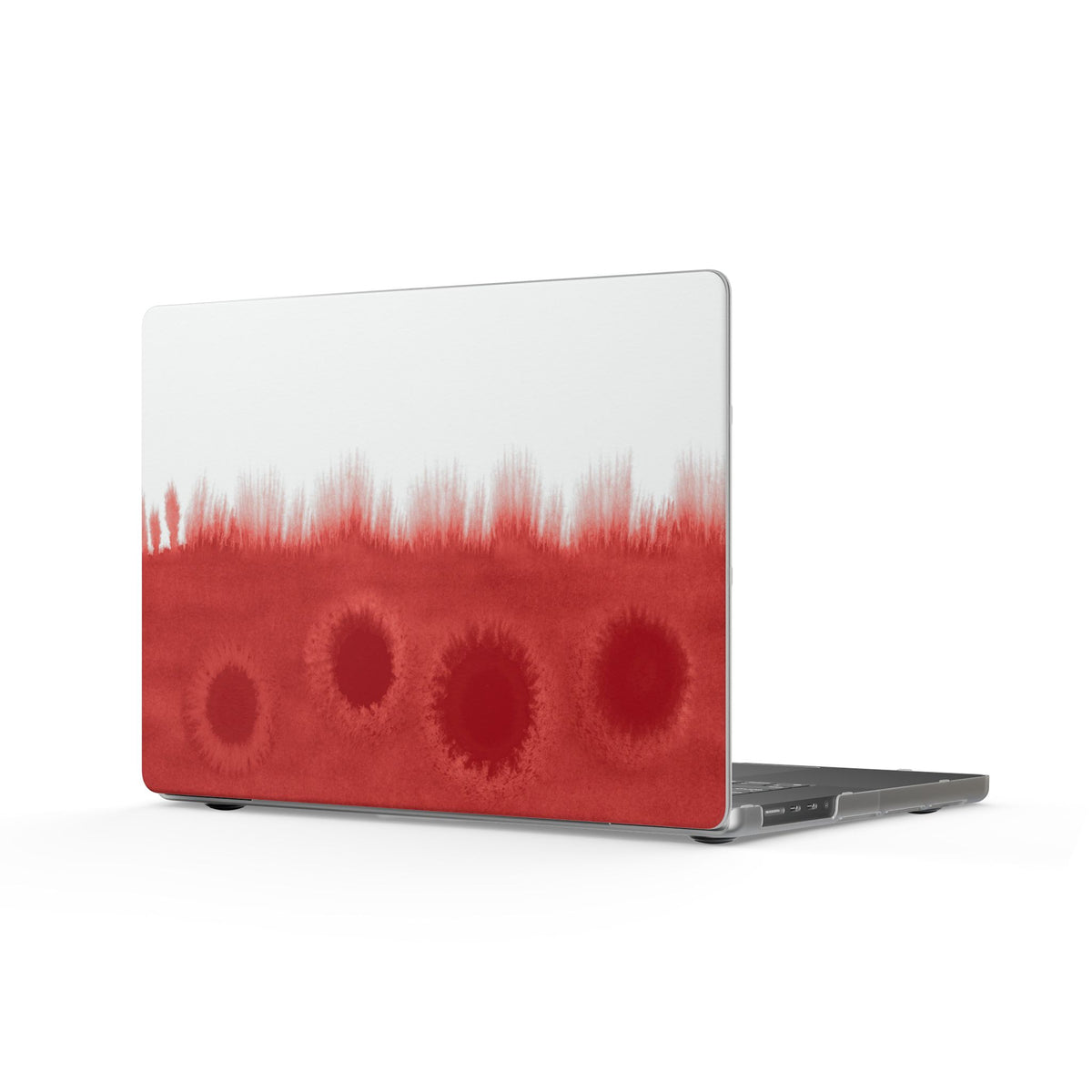 Watercolour Bleed Red MacBook Case