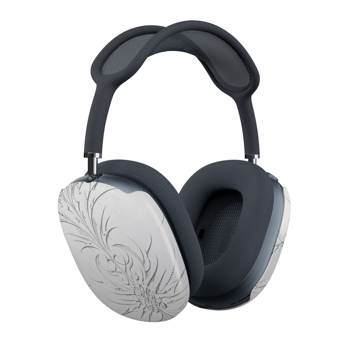 Etched Sigil Silver AirPods Max Case