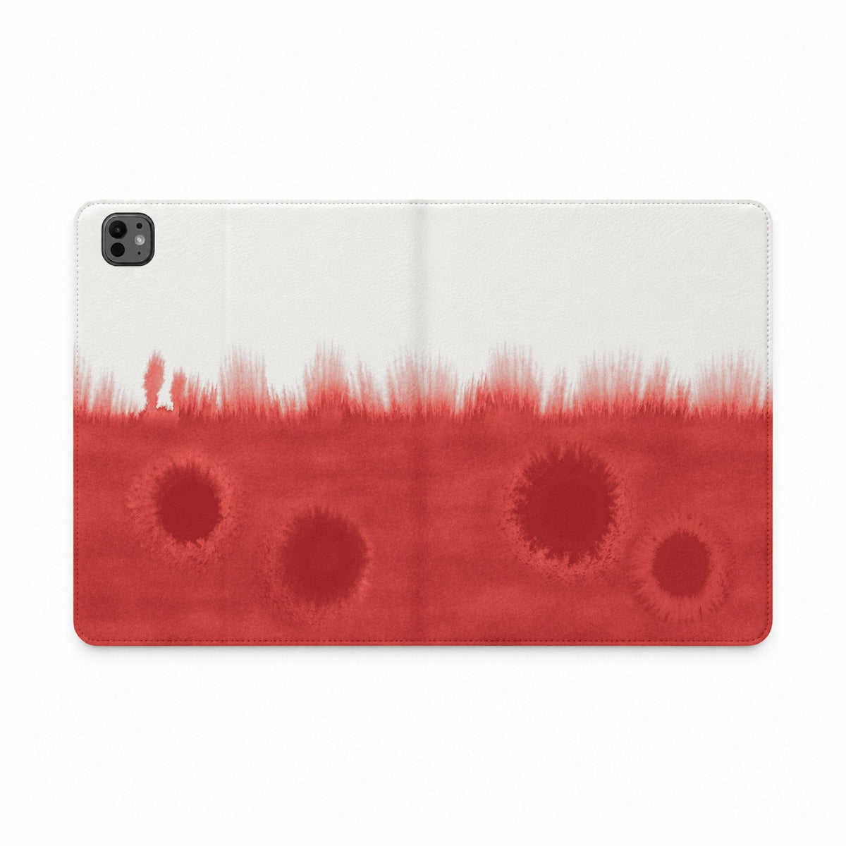 Watercolour Bleed Red iPad Case