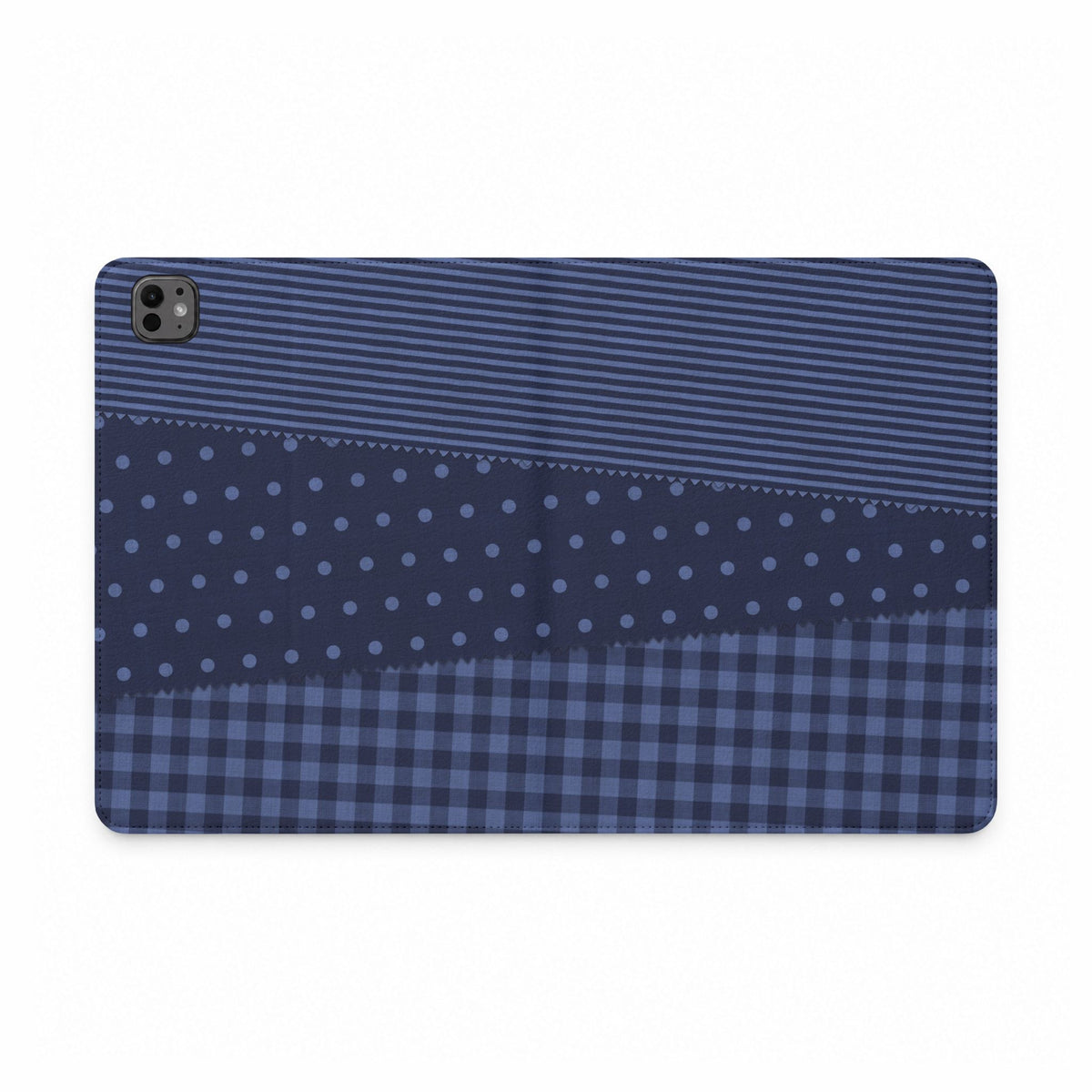 Textile Swatches Navy iPad Case