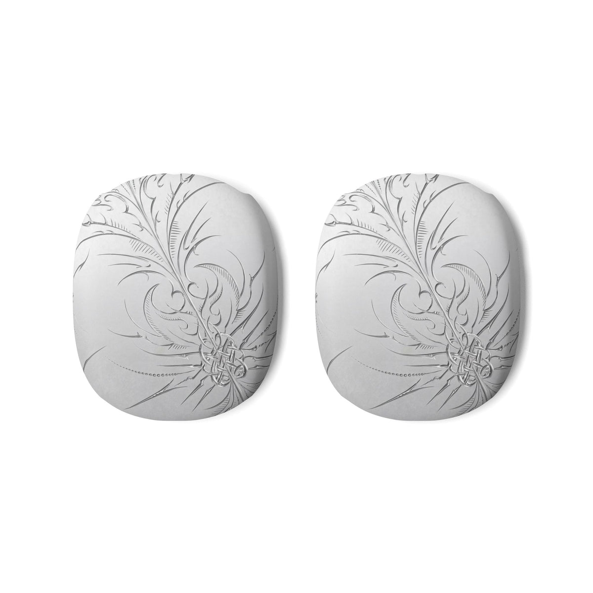 Etched Sigil Silver AirPods Max Case