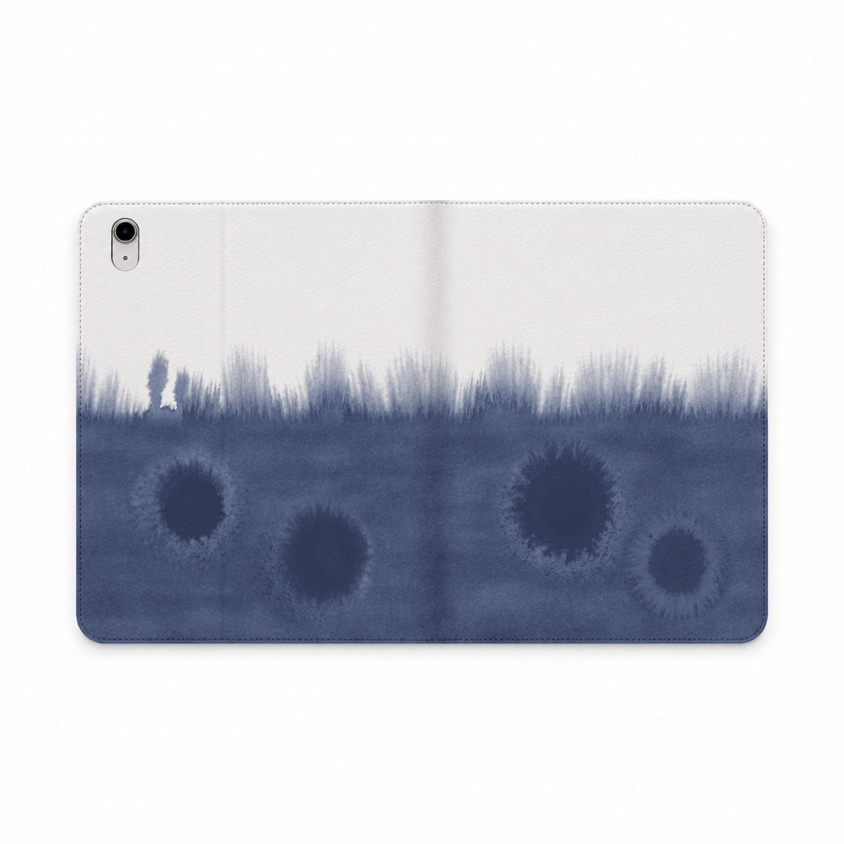 Watercolour Bleed Navy iPad Case