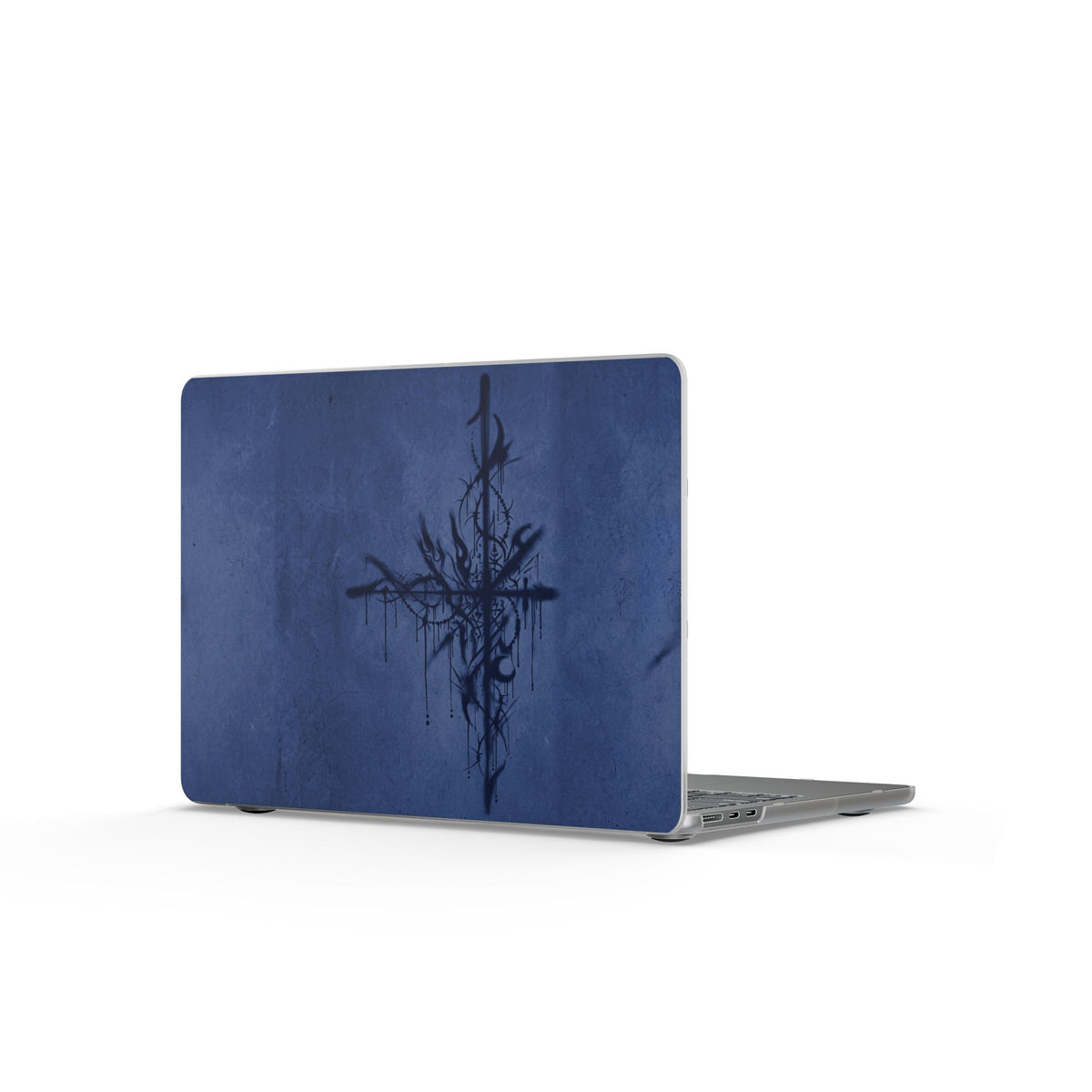 Graffiti Sigil Navy MacBook Case