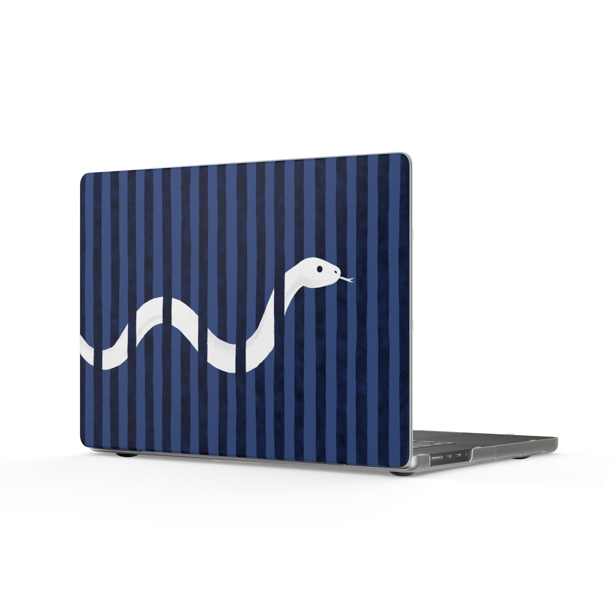 Navy Snake Stripes MacBook Case