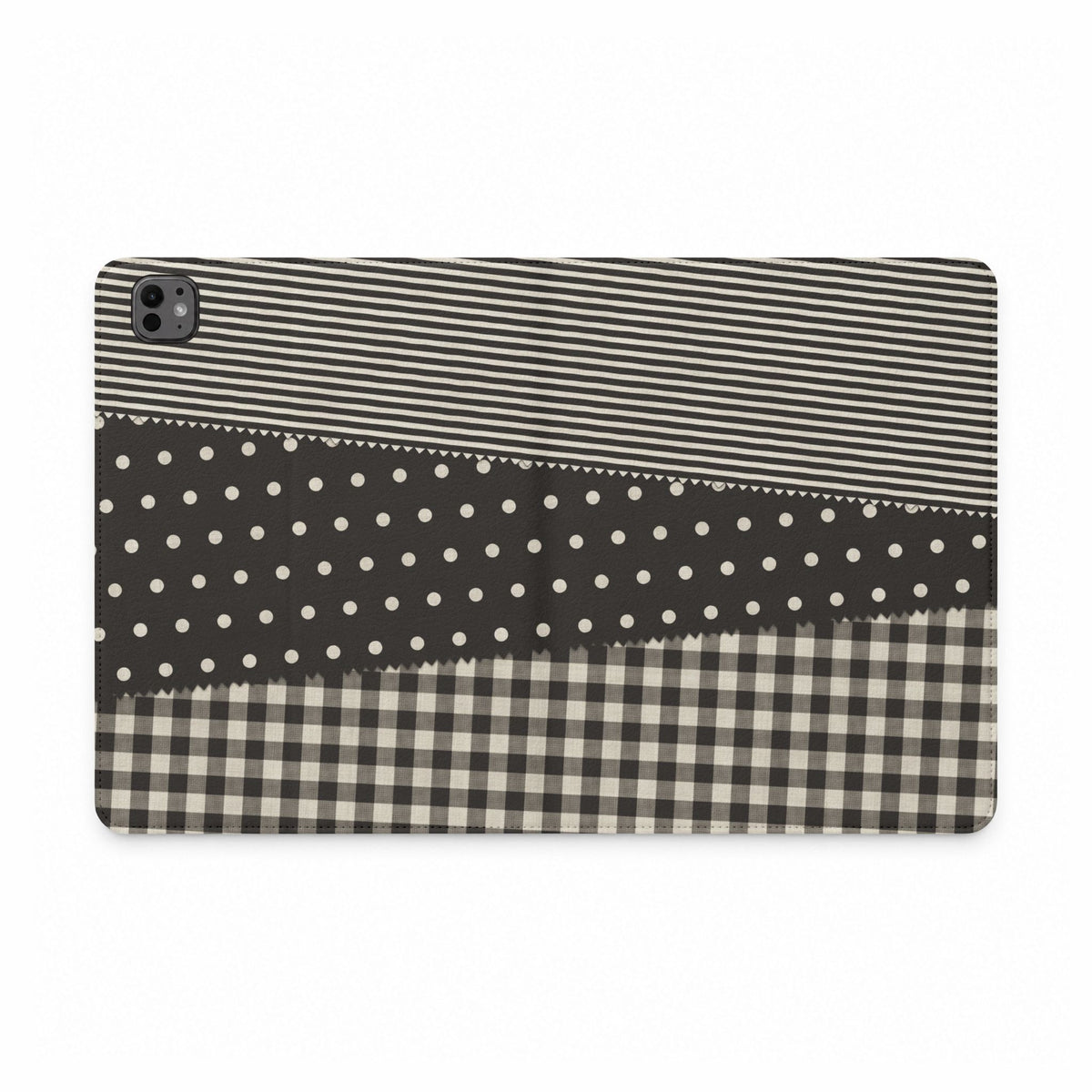 Textile Swatches Black iPad Case