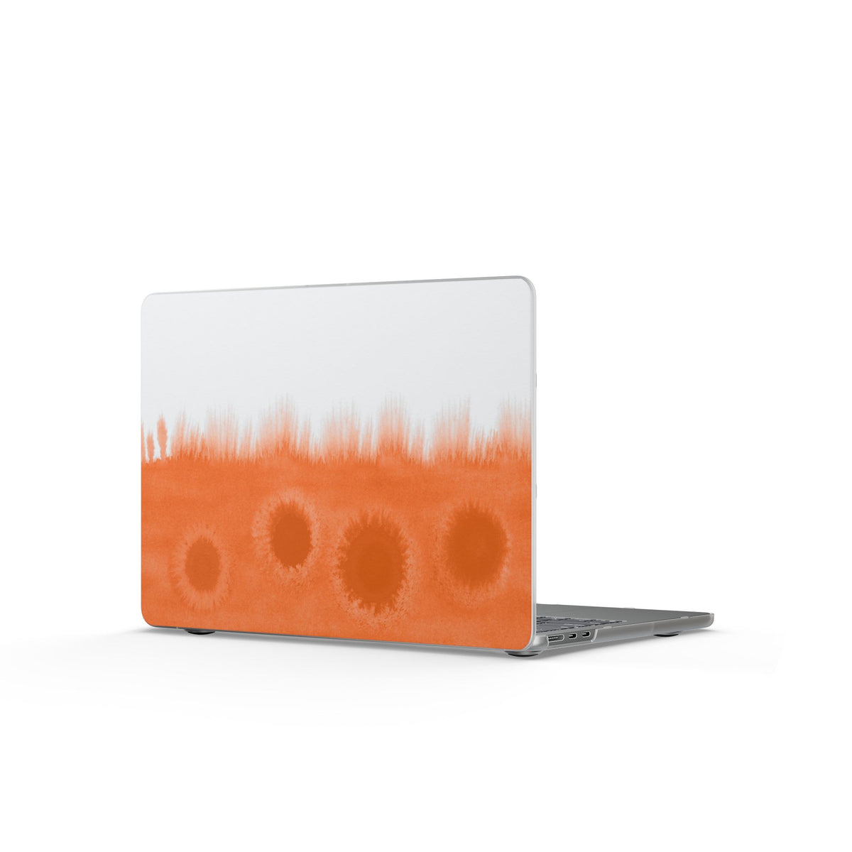 Watercolour Bleed Orange MacBook Case