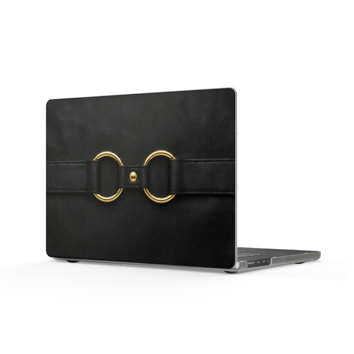 Double Ring Black Gold MacBook Case