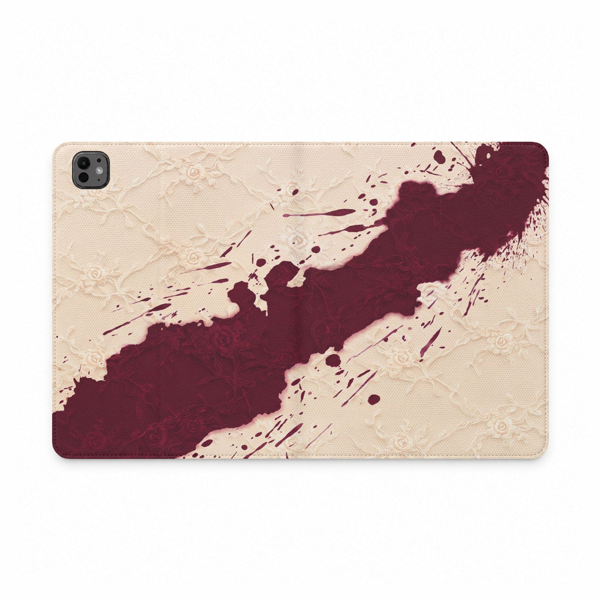 Wine Stained Lace iPad Case