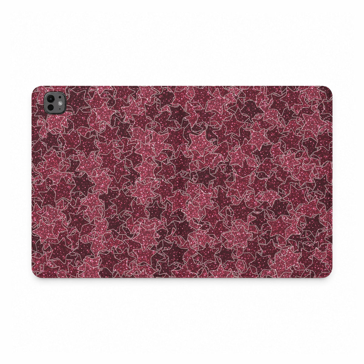 Star Stickers Burgundy iPad Case