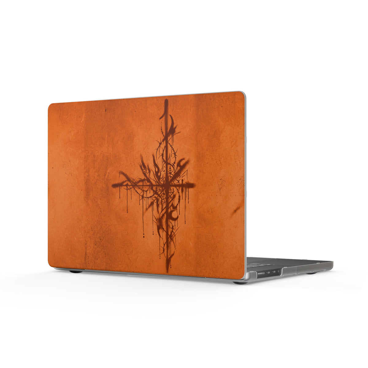 Graffiti Sigil Orange MacBook Case