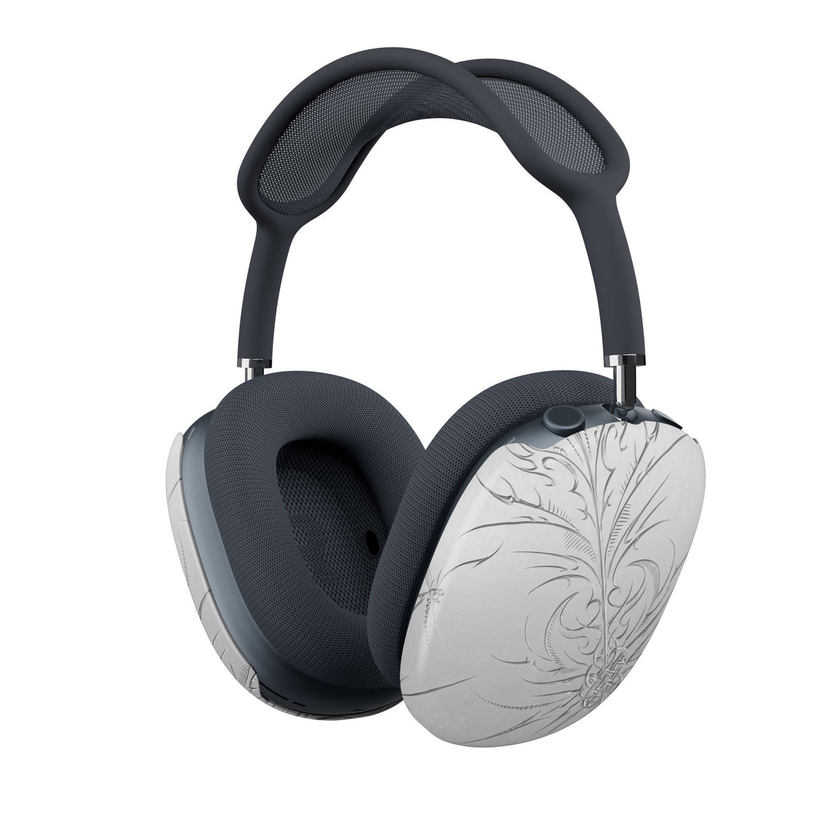 Etched Sigil Silver AirPods Max Case