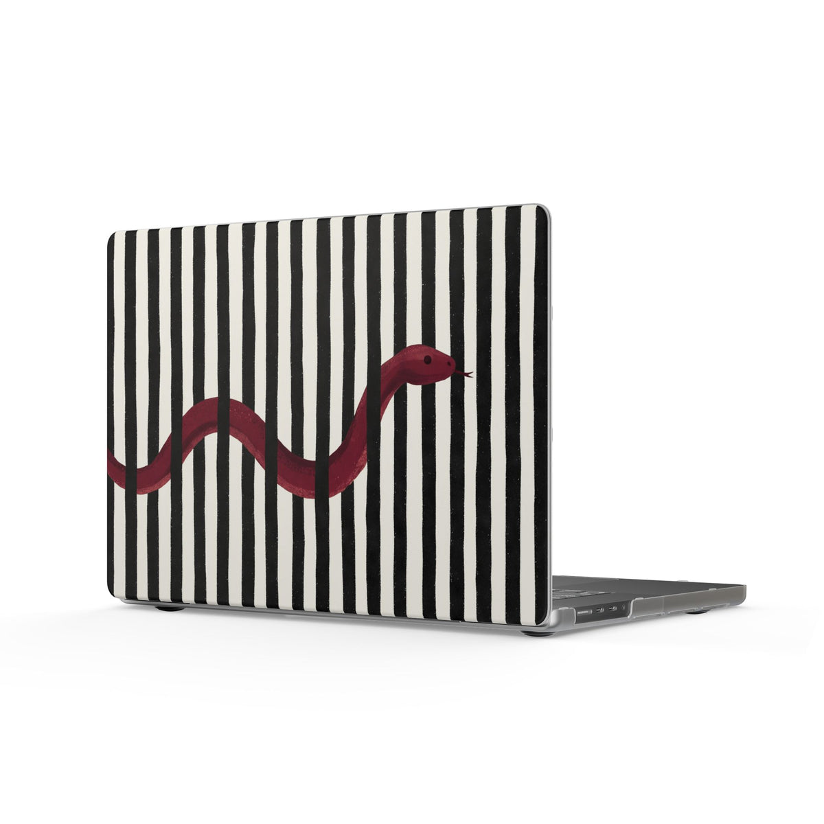 Red Snake Stripes MacBook Case