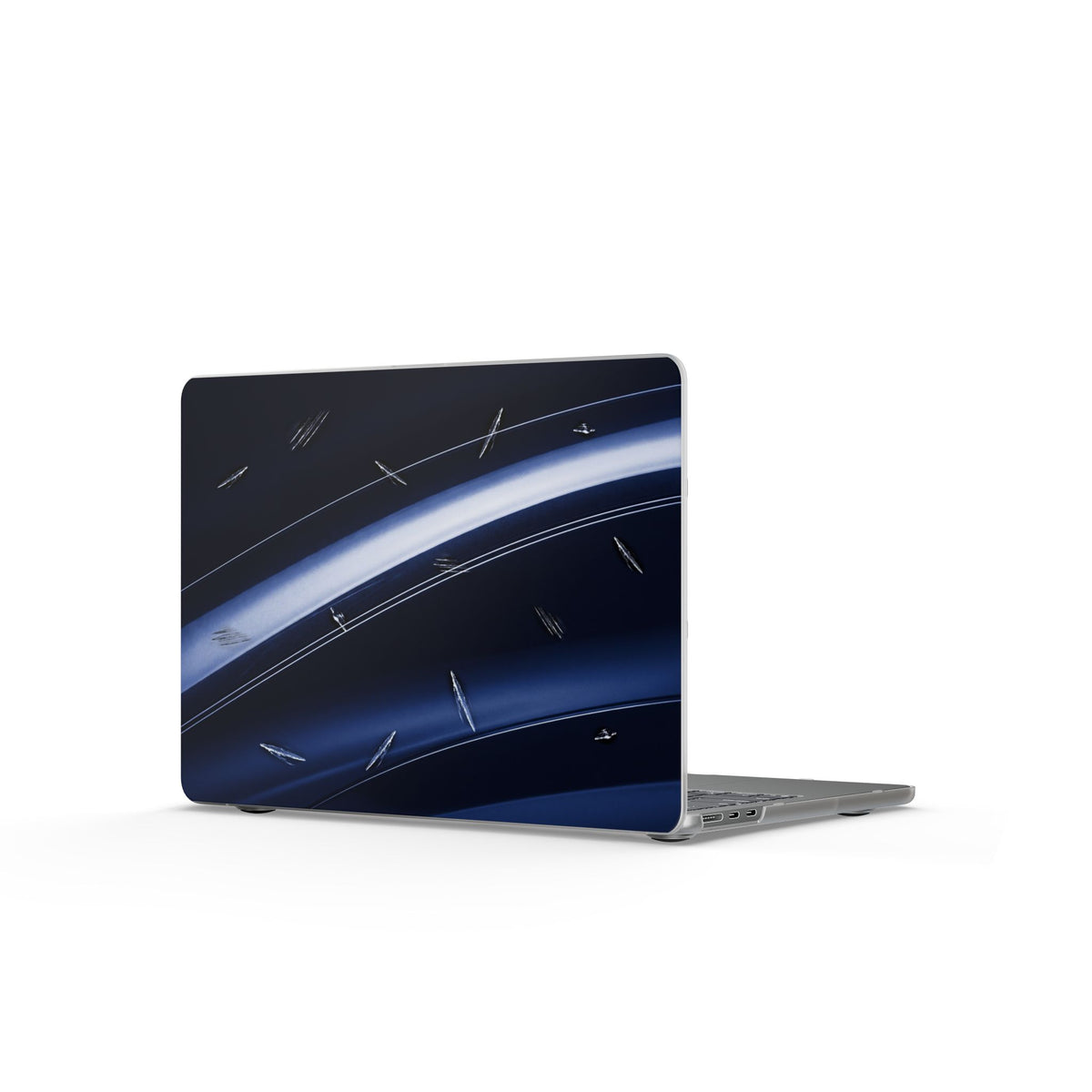 Car Paint Navy MacBook Case