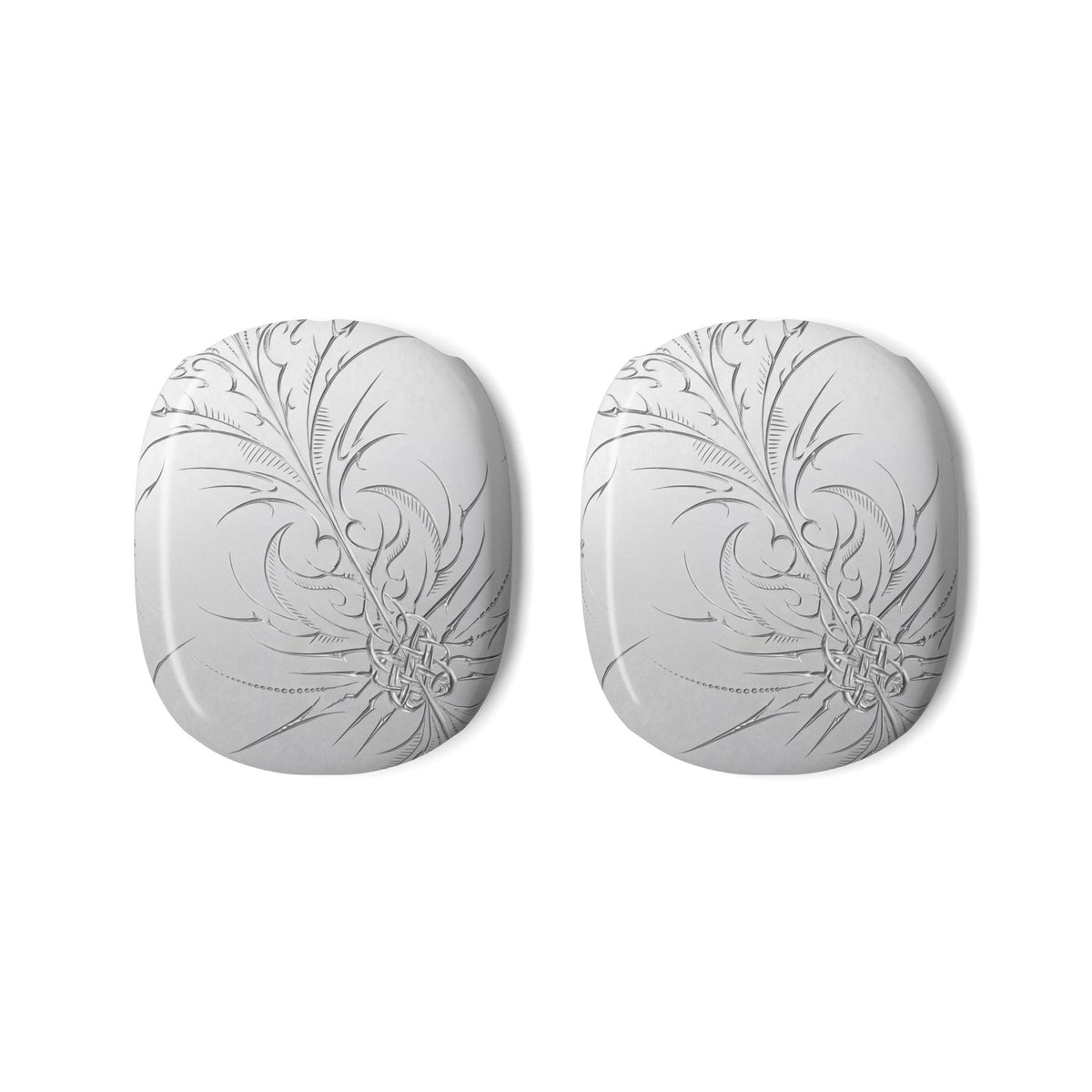 Etched Sigil Silver AirPods Max Case