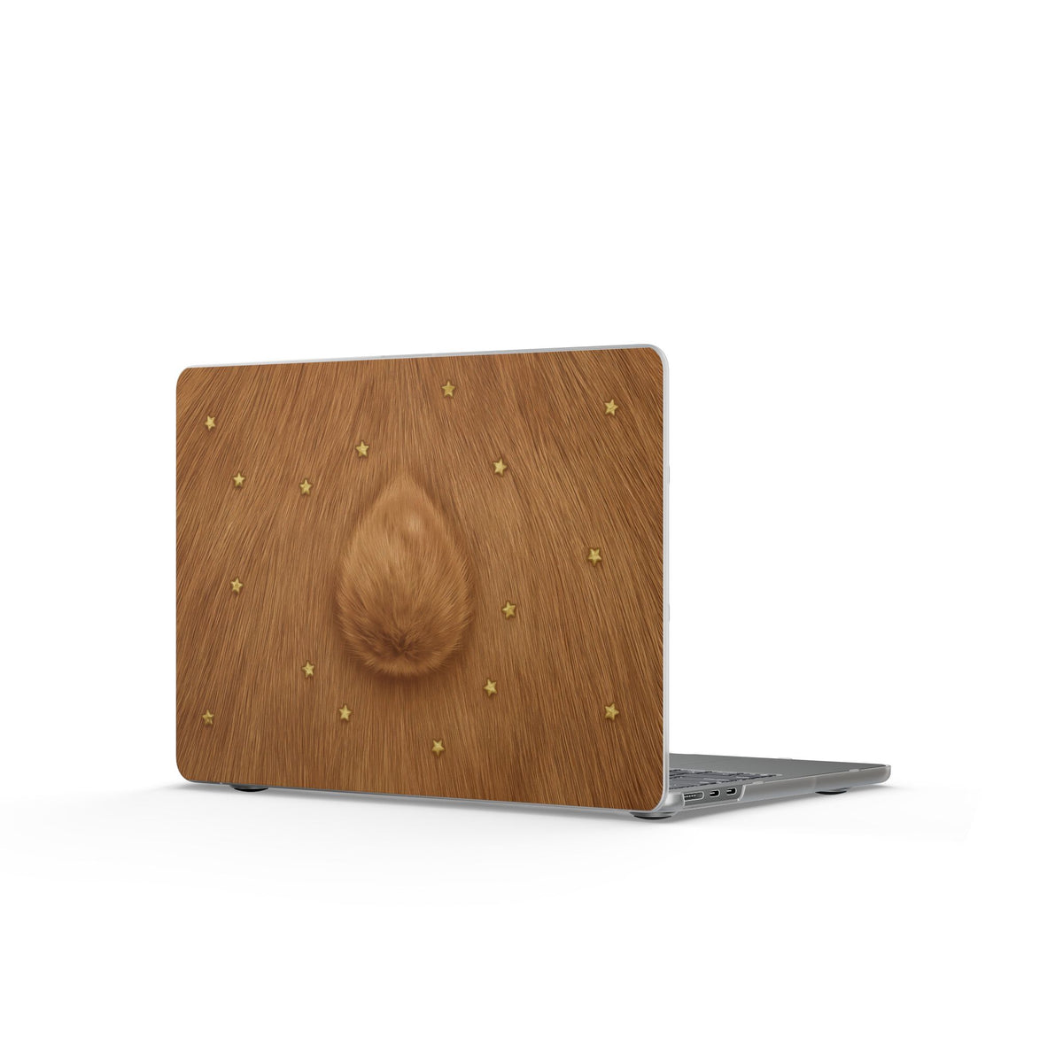 Brown Bunny Brass Stars MacBook Case