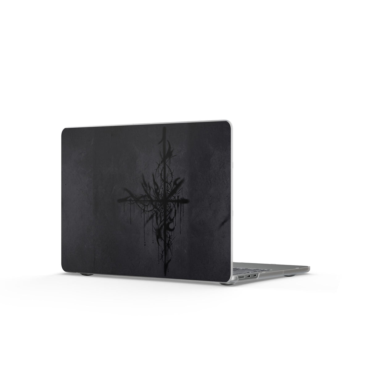 Graffiti Sigil Black MacBook Case