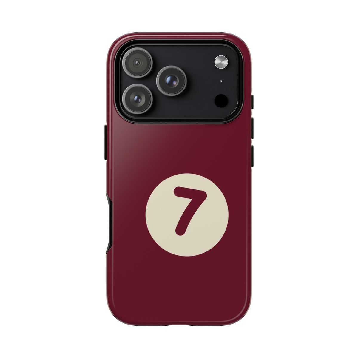 7 Ball Burgundy Tough Case on iPhone 18 Pro