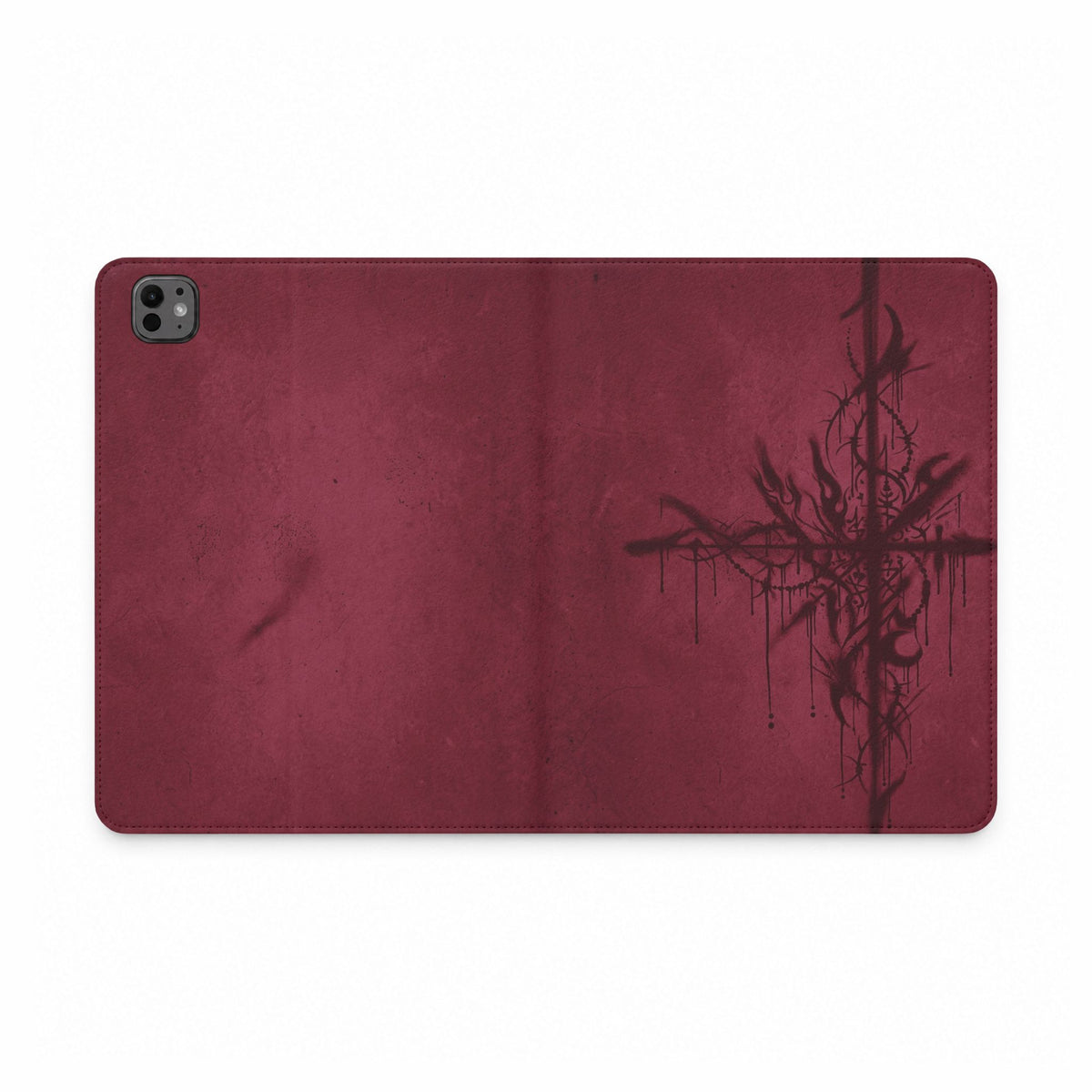 Graffiti Sigil Burgundy iPad Case