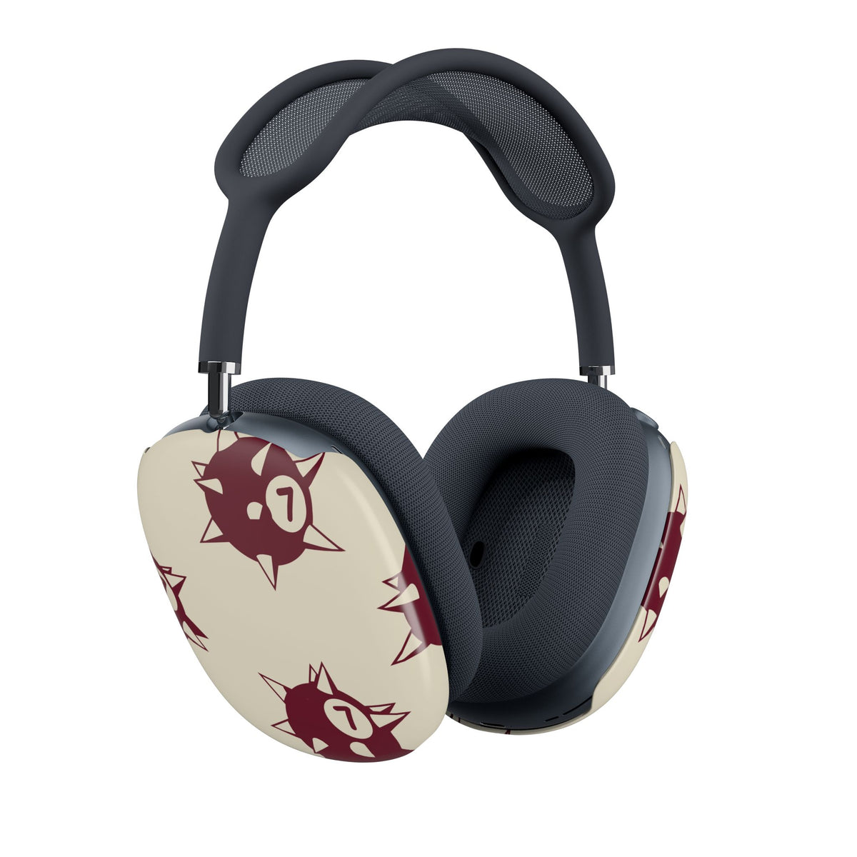 Spiky 7 Balls Burgundy AirPods Max Case