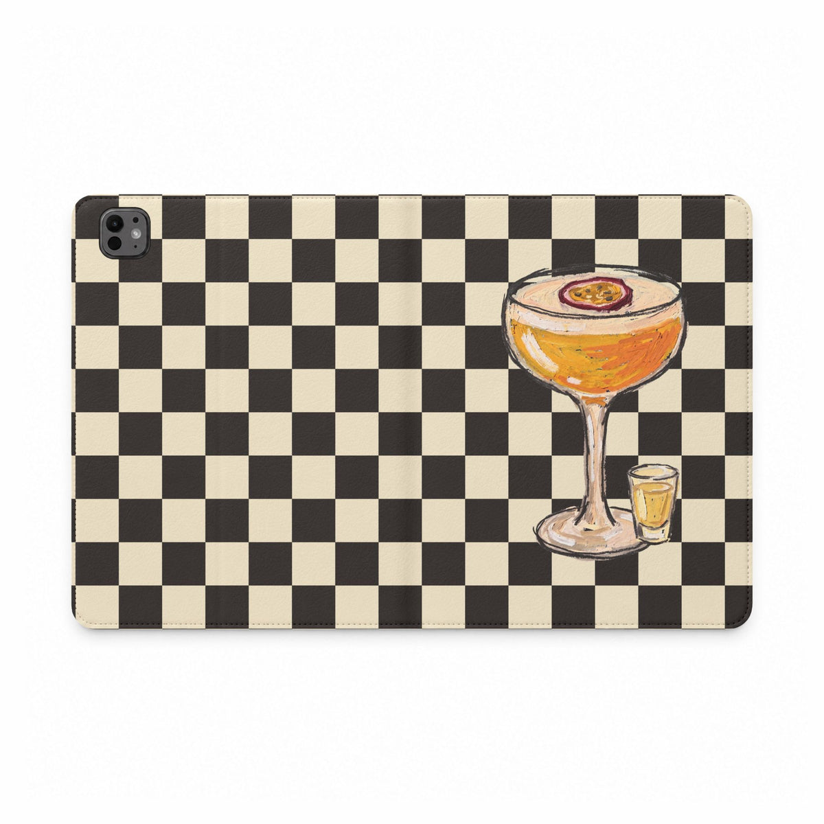Passionfruit Martini Checker iPad Case