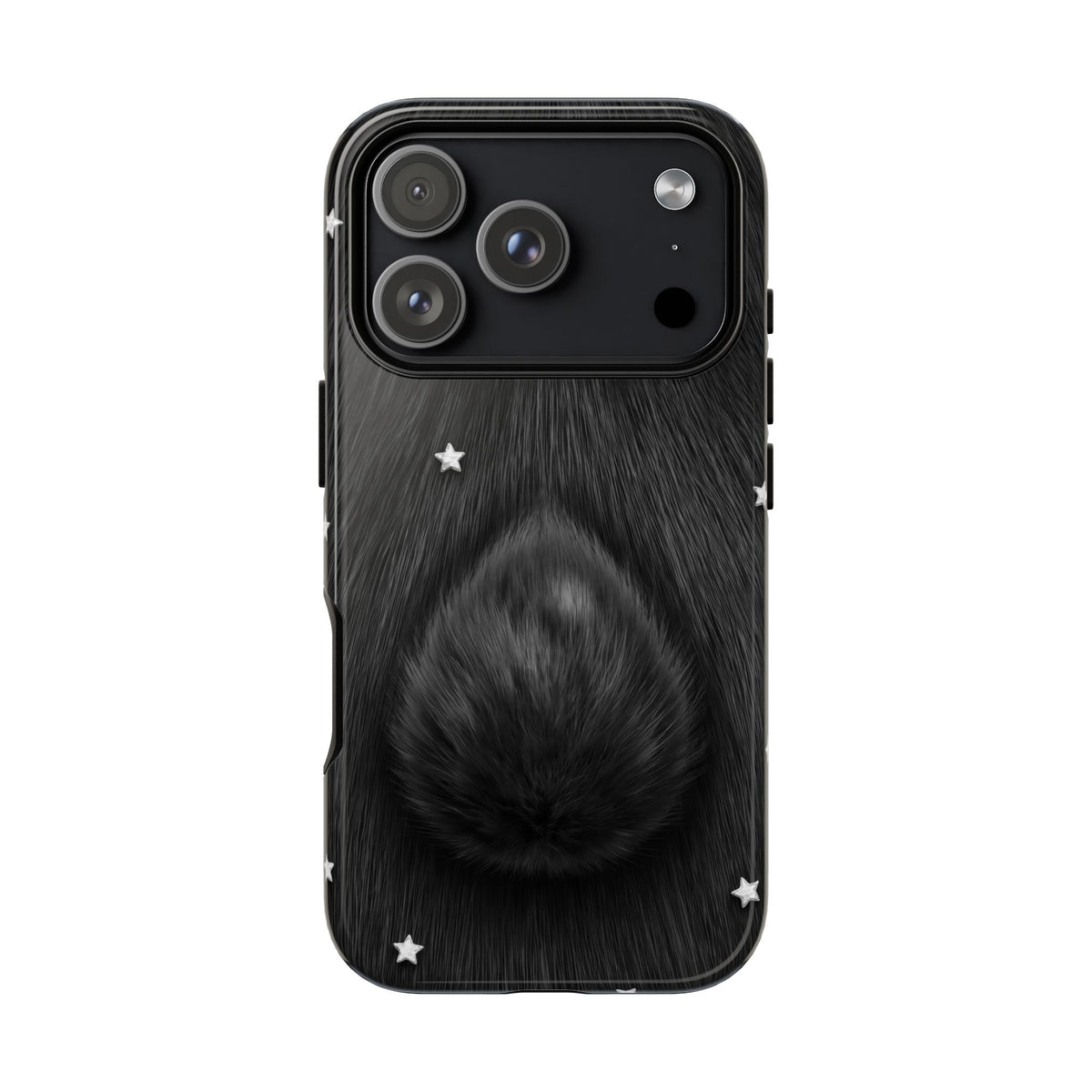 Black Bunny Stars Tough Case on iPhone 18 Pro