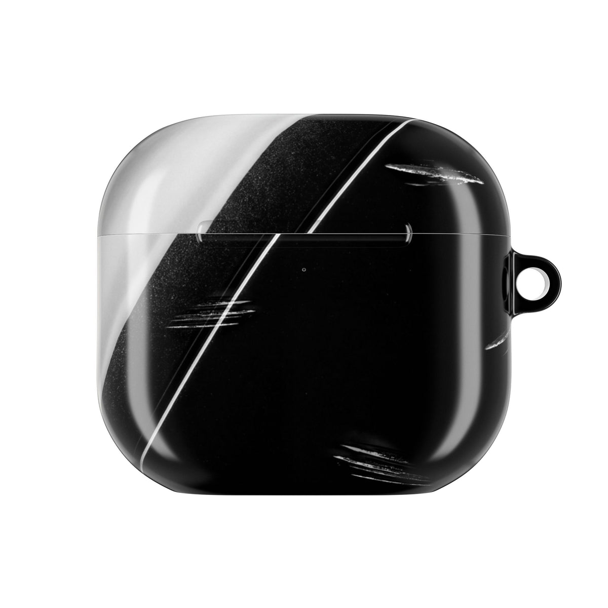 Car Paint Black AirPods Case front