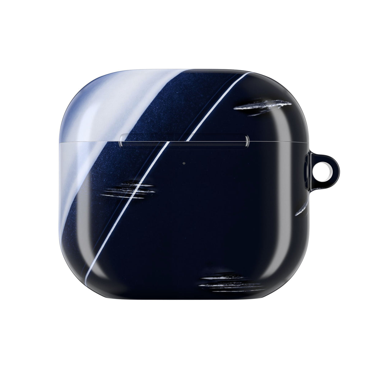 Car Paint Navy AirPods Case front