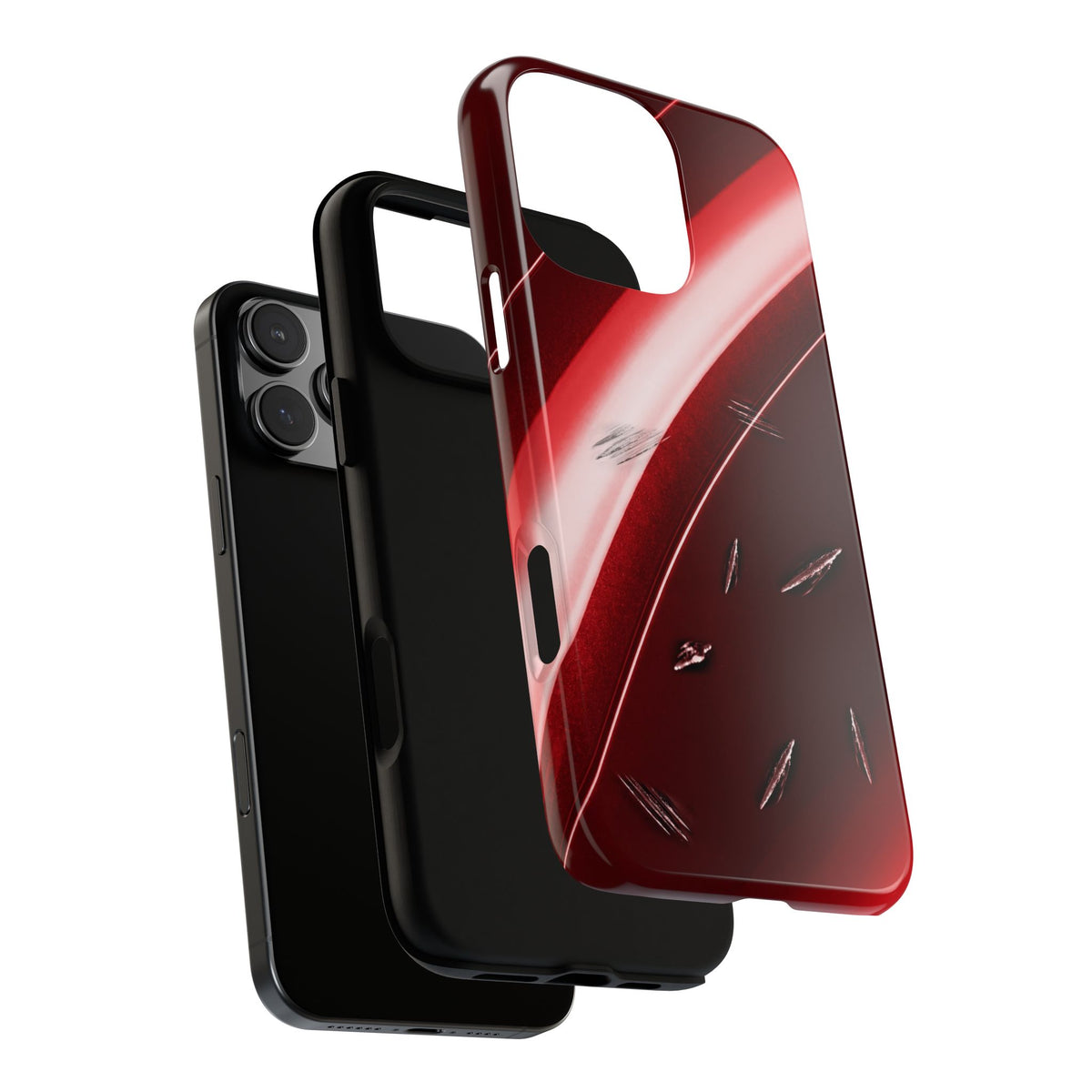 Car Paint Red Tough Case layers
