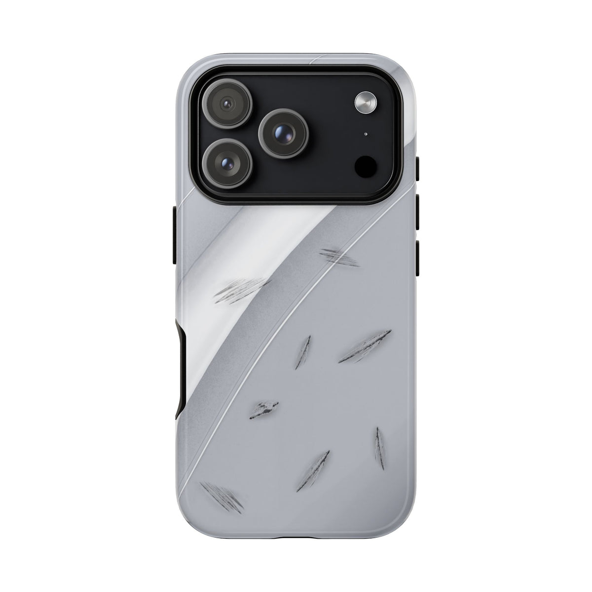 Car Paint Silver Tough Case on iPhone 18 Pro