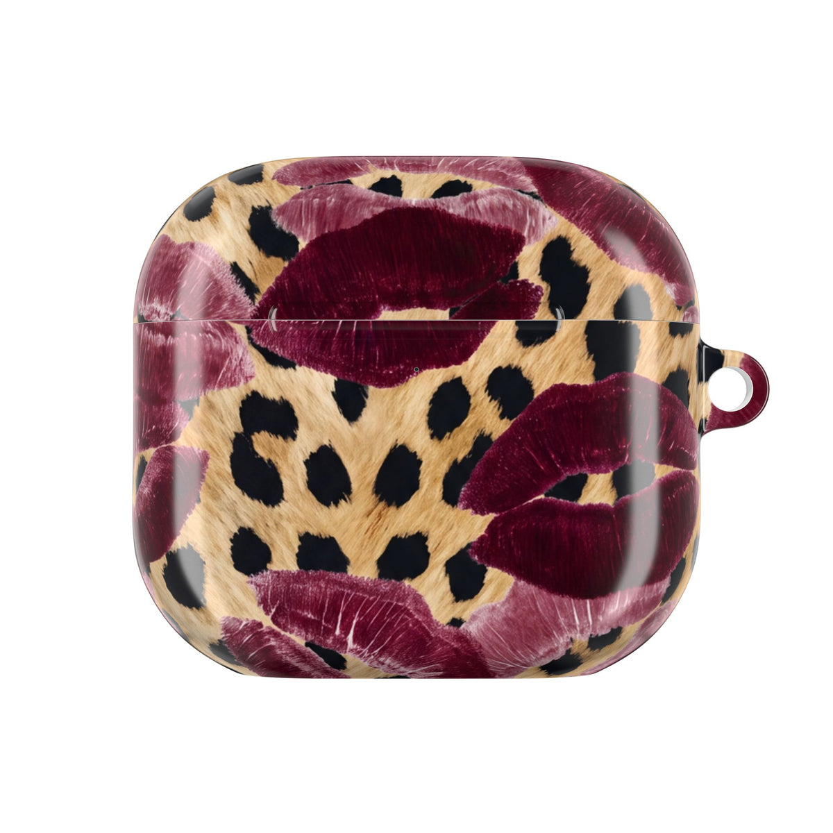 Cheetah Kisses AirPods Case front