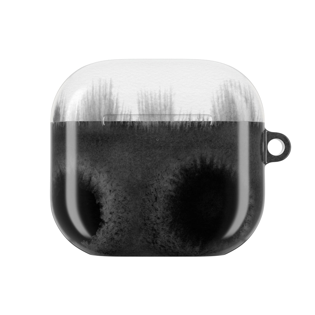 Watercolour Bleed Black AirPods Case front